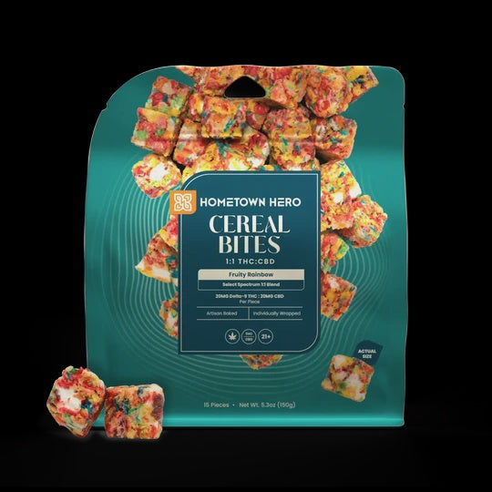 CEREAL BITE SINGLES 1:1 20MG THC 20MG CBD