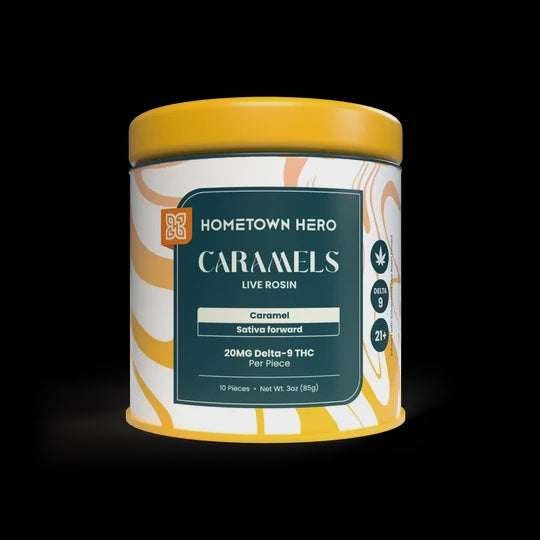 LIVE ROSIN CARAMELS 200mg THC 10PK