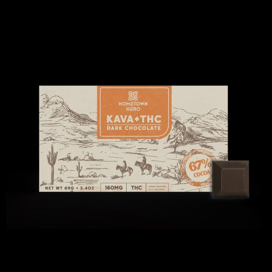 400MG KAVA 160MG THC DARK CHOCOLATE BAR