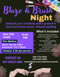BLAZE & BRUSH PAINTING EVENT- 1 TICKET