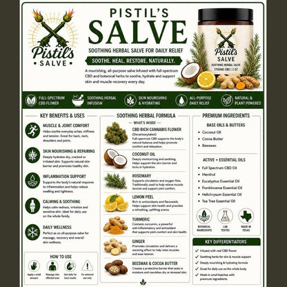 PISTIL’S SALVE - 3000mg FULL SPECTRUM