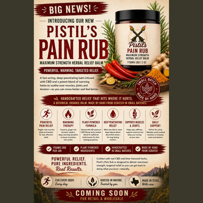 PISTIL’S PAIN RUB - 1750mg FULL SPECTRUM CBD