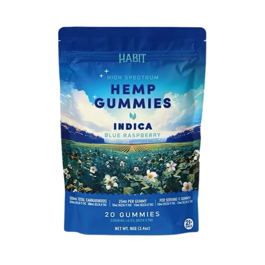 HIGH SPECTRUM HEMP GUMMIES INDICA BLUE RASPBERRY