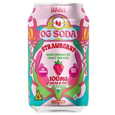 Habit STRAWBERRY 100MG THC OG SODA DRINK
