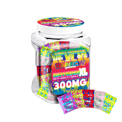 Hemp Living Heavyweight 300mg Thcp +Delta9+D8 Assorted Flavor 10ct