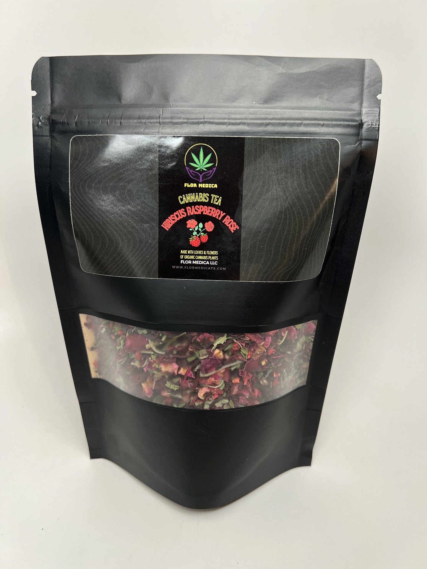 CANNABIS TEA HIBISCUS RASPBERRY ROSE 2.5 OZ