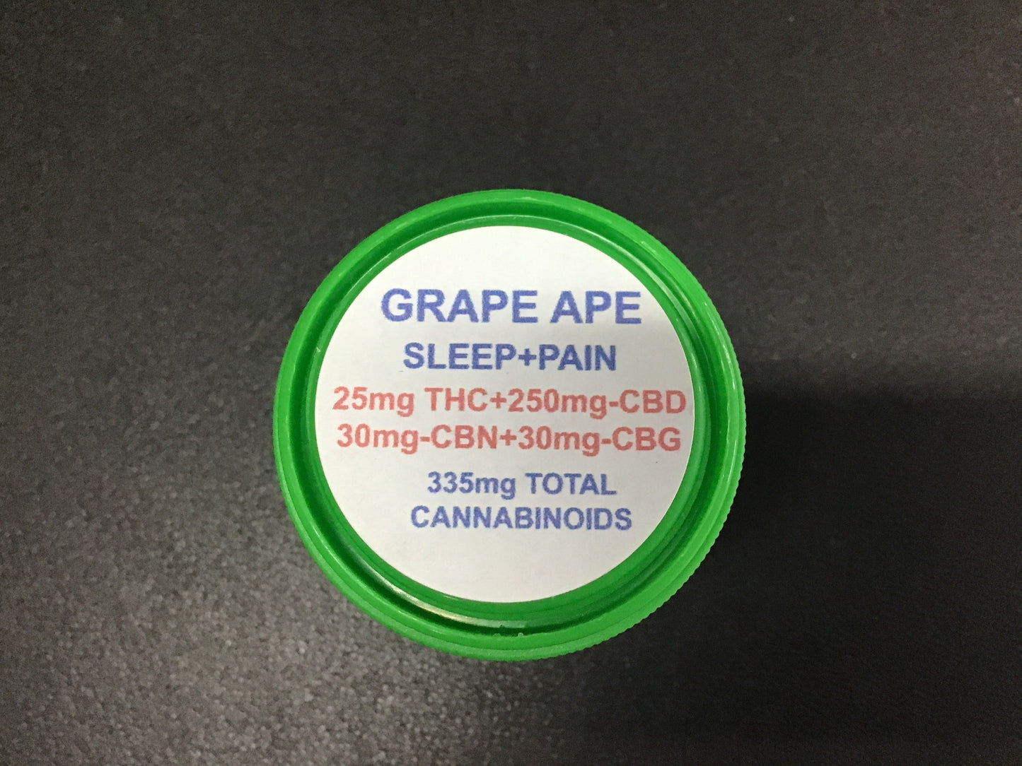 GRAPE APE SLEEP+PAIN RELIEF 25MG THC 250MG CBD 30MG CBG 30MG CBN GUMMY 10CT